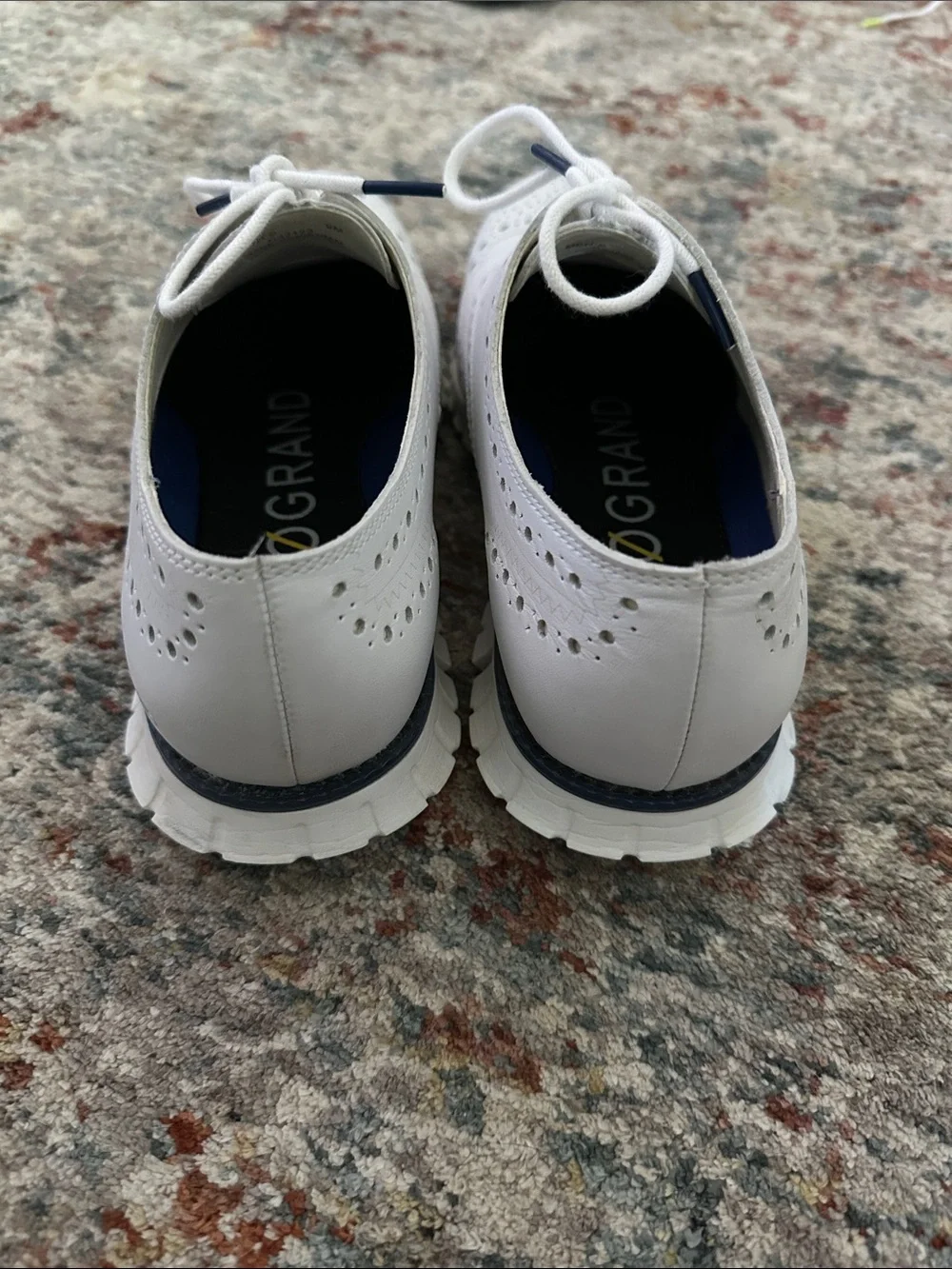 Cole Haan White Men’s Wingtip Oxford Sneakers